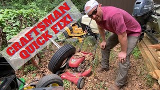 Craftsman Lawn Mower Won’t Start Briggs 65 Fix with a Thumbtack [upl. by Klein]