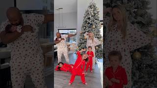 Who did it best😆🎄❤️ familytrend dance dancetrends matchingpjs [upl. by Animrelliug663]