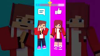 Singing Challenge Boys VS Girls  Funny Animation minecraft minecraftanimation animation edit [upl. by Icnan]