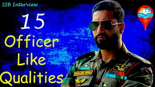 15 Officer Like Qualities OLQs Explained  SSB Interview  OLQs  Hindi [upl. by Htor790]