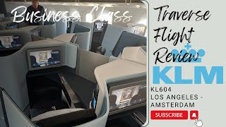 KLM 787 Business Class Review Los Angeles  Amsterdam [upl. by Ricki]