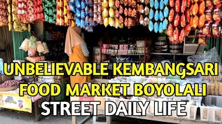 UNBELIEVABLE KEMBANGSARI FOOD MARKET BOYOLALI INDONESIA [upl. by Clayson]