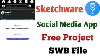 sketchware social media app project free swb  social media video app sketchware free project [upl. by Pell571]