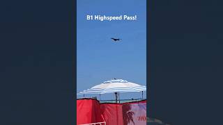 B1B Lancer Highspeed Pass airshow b1blancer USAirForceRecruiting [upl. by Vinni]