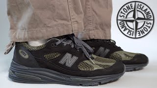 Are these WORTH THE PRICE  NEW BALANCE 991v2 STONE ISLAND Review amp On Feet look [upl. by Noslien]