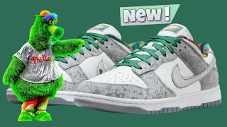 NEW  🤔PHILLIES SNEAKER WITH EAGLES COLORS 🤔 NIKE DUNK LOW “PHILLY”  nike nikedunk sneakers [upl. by Celene923]