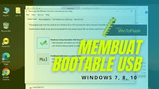 Cara Membuat Bootable Usb Windows 7810 Flashdisk dengan WinToflash [upl. by Tterrab]