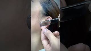 ASMR Rare Razor Shave8 Years Younger to Shave vellus hair and Cuticles on Female Customers Face [upl. by Enila]