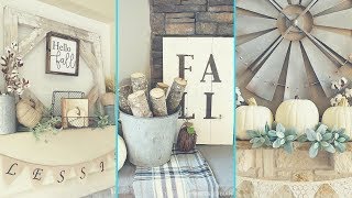 ❤ DIY Shabby chic style Fall Mantle decor Ideas ❤  Home decor amp Interior design Flamingo mango [upl. by Yffub2]