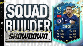 96 CHELSEA TOTS ZIYECH SQUAD BUILDER SHOWDOWN [upl. by Daegal]