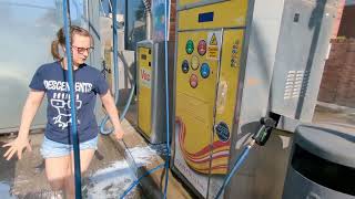 How to use petrol stationsupermarket jet wash Self service car wash UK [upl. by Fillian]