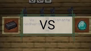 netherite vs diamante Minecraft [upl. by Salamone701]