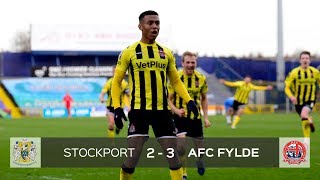 HIGHLIGHTS  Stockport County 23 AFC Fylde  Were going to Wembley [upl. by Mieka]