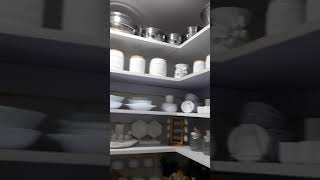 kitchen pantry home Storeroom how viral crockery white asmr youtubeshorts ytshorts [upl. by Kassel]