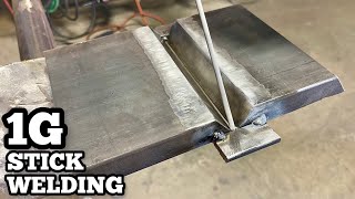 1G Plate Stick Welding  SMAW [upl. by Nuawaj]