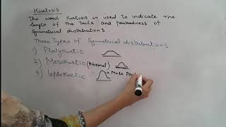 Lecture 20 kurtosis and solved examples of kurtosis [upl. by Mat928]