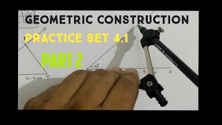 Geometric construction std 10th practice set 41 I Part 2 I Construction of similar triangles I [upl. by Cleodal483]