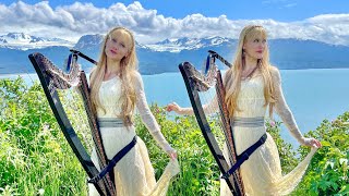 SKY ISLE  Nordic Celtic Song Harp Twins original [upl. by Drahcir283]