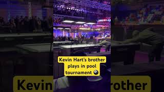 Kevin Hart’s brother spotted playing in pool tournament 👀 shorts [upl. by Roche]