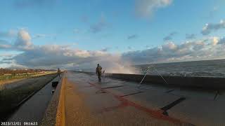 Lowestoft sea wall back of Birds Eye  Funny Wet Clip [upl. by Amre]