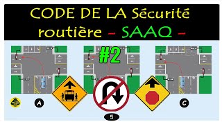 Code de la Sécurité routière 2024  Examen théorique SAAQ Québec test 2 [upl. by Oralla]