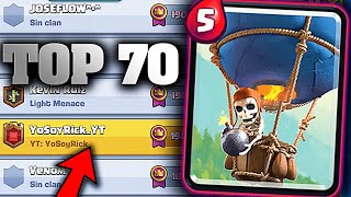 quotGLOBO  HIELO  BOWLING MEJORADOquot Top 70 del Mundo Clash Royale [upl. by Shoshanna]