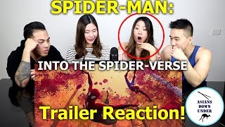 SPIDERMAN INTO THE SPIDERVERSE  Official Trailer HD  Reaction  Australian Asians [upl. by Ledairam]