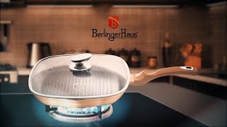 Berlinger Haus Metallic Line Rosegold Edition Grill Pan With Lid Presentation BH1610N [upl. by Bobseine]