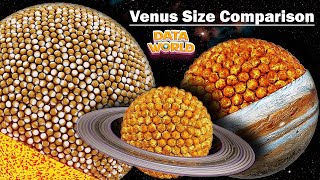 Solar System Venus Size Comparison 2023  Solar System  Venus  Data World [upl. by Yecrad]