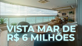 UM DOS APARTAMENTOS MAIS EXCLUSIVOS DE PRAIA GRANDE COM 4 SUÍTES FRENTE MAR VARANDA GOURMET [upl. by Suqram]