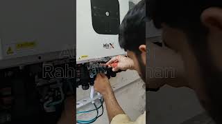 Solar inverter installation solarinverter solarpanel solarsystemsinpakistan [upl. by Omoj637]