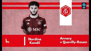 Nordine Kandil vs QuevillyRouen  2023 [upl. by Ahsihat]