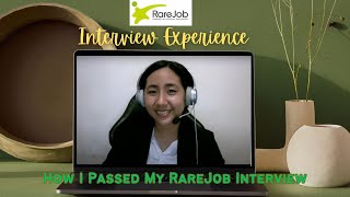 Rarejob Interview Experience  My ESL Journey September 2022 [upl. by Maryjane]