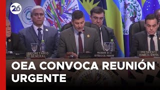 🚨 La OEA convoca a una reunión urgente tras las elecciones en Venezuela [upl. by Neelyk]