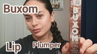 Buxom Full On Plumping Lip Cream in Mexican Hot Chocolate Review [upl. by Arytal753]