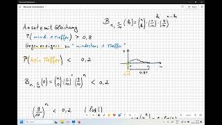 02 Binomialverteilung Die 3 x quotmindestensquot Aufgabe [upl. by Rainie]