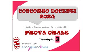 Lezione Simulata  concorso docenti 2024  Esempio 3 [upl. by Olodort]