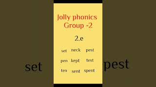 Jolly phonics group 2 letter e sound jollyphonics phonics onlineclasses lettersounds [upl. by Dahc]