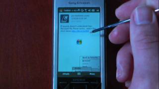 Twikini A Windows Mobile Twitter Client  Pocketnow [upl. by Edmon]