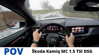 2023 Škoda Kamiq MonteCarlo 15 TSI DSG 110kW 4K POV Test Drive 16  Autobahn Twisty road driving [upl. by Idzik]