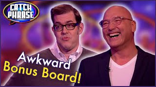 Richard Osman Literally Has To Cover His Eyes 😳  Celebrity Catchphrase [upl. by Relyhcs978]