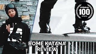 Rome Katana Review  The Best Snowboard Bindings 20192020 [upl. by Ttehc]