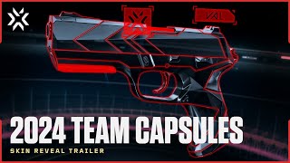 Introducing the 2024 VCT Team Capsules  Skin Reveal Trailer  VALORANT [upl. by Eleon]