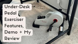 UnderDesk Pedal Exerciser Features  Demo  My Review [upl. by Namialus]