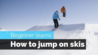 How to Jump on Skis  a Beginner Skiers Progression [upl. by Nierman]