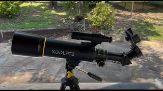 Koolpte 70mm Aperture 400mm AZ Mount Astronomical Refracting Telescope 20x 200x for Kids Adults [upl. by Ritchie]