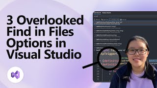 3 Overlooked Find in Files Options in Visual Studio [upl. by Yee]