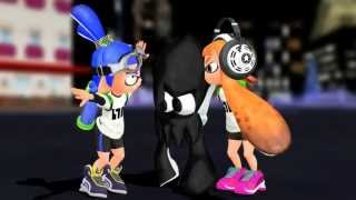 MMD Splatoon quotThis Is Talking Carlquot WARNING  LOUD  funny animated Little Inklings Squids meme [upl. by Nnylyoj]