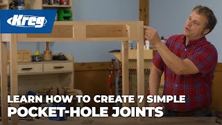 7 Simple PocketHole Joints [upl. by Chouest]