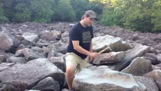 Ringing Rocks County Park in Bucks County Pennsylvania [upl. by Ediva450]